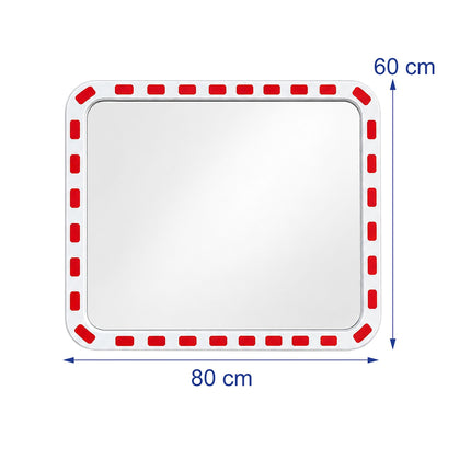 Convex Safety Mirror 60x80 cm – Shatterproof, Weatherproof