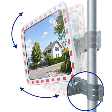 Convex Traffic Mirror 40x60 cm – Shatterproof, Weatherproof