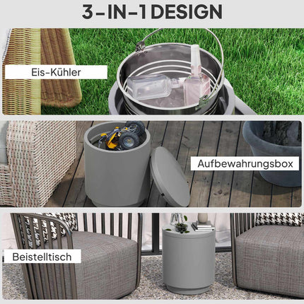 Cool Bar side table with 10L removable cooling plate