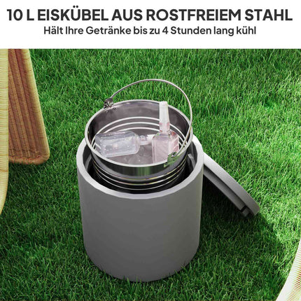Cool Bar side table with 10L removable cooling plate