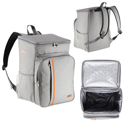 Cooler Backpack, Gray, 25L Capacity
