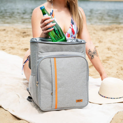 Cooler Backpack, Gray, 25L Capacity