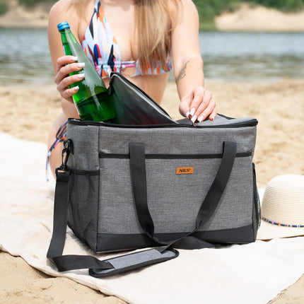 Cooler Bag, Gray, 27L Capacity