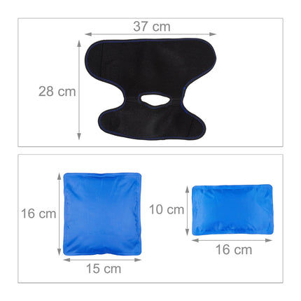 Cooling and heating pad with ankle protection