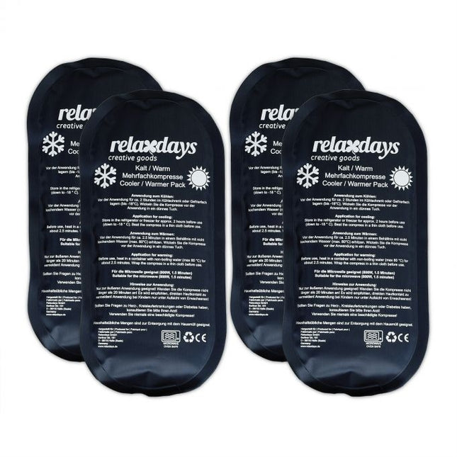 Cooling lamps oval set of 4 black