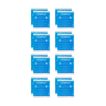 Cooling lamps rectangular set of 16 blue
