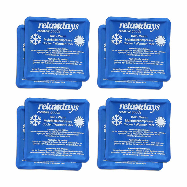 Cooling lamps square set of 8 blue
