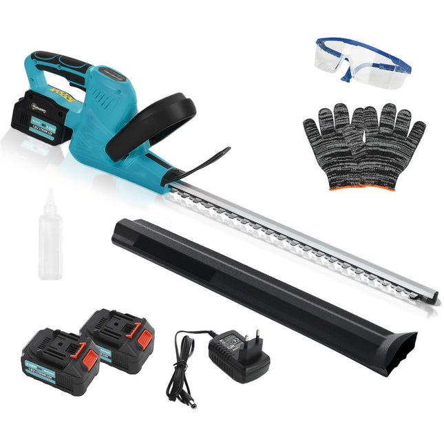 Cordless Hedge Trimmer, Dual Battery, 86 cm Blade