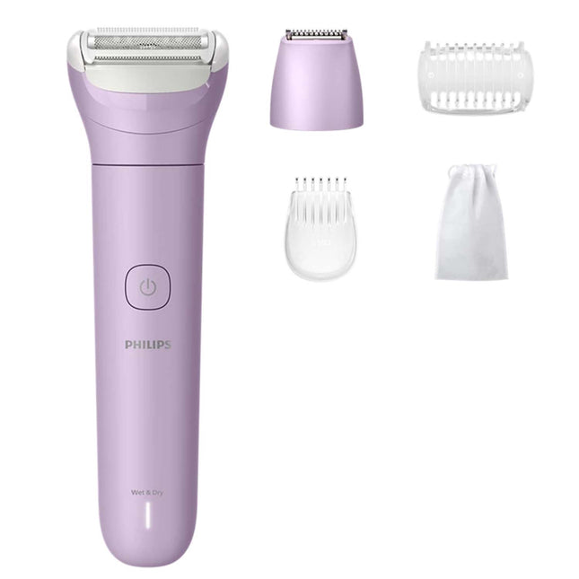 Cordless Lady Shaver, Wet & Dry, 4 Attachments