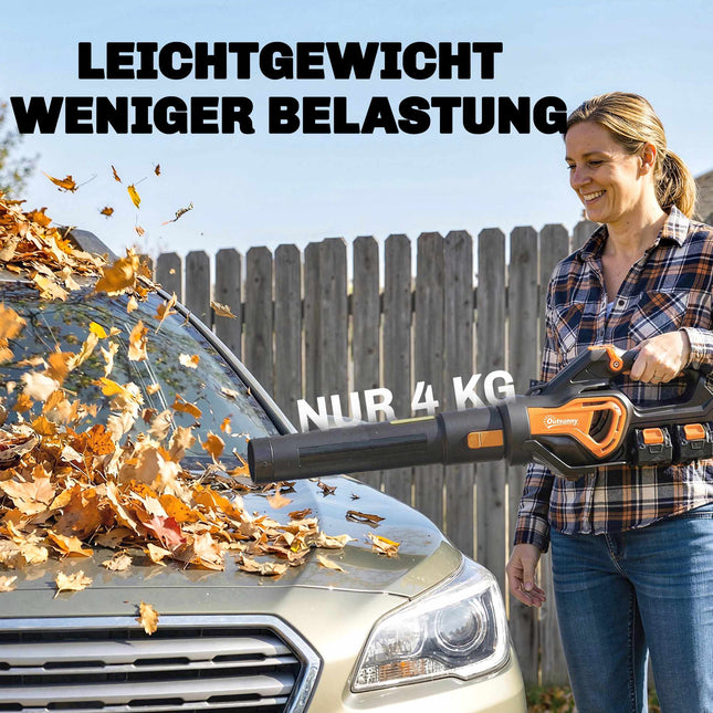 Cordless Leaf Blower 20V with 2x4.0Ah Batteries & Charger