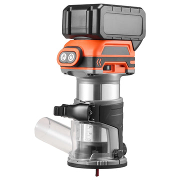 Cordless Palm Router, Brushless, Variable Speed, 1/4 In