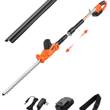 Cordless Pole Hedge Trimmer, 20V, 20-Inch Blade, Extendable
