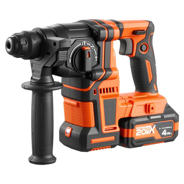 Cordless Rotary Hammer Drill, 20V SDS-Plus 20mm Brushless Kit