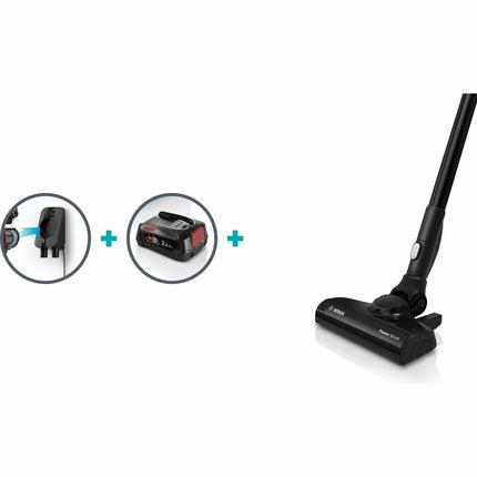 Cordless Vacuum Cleaner, Compact 18V, Interchangeable Battery