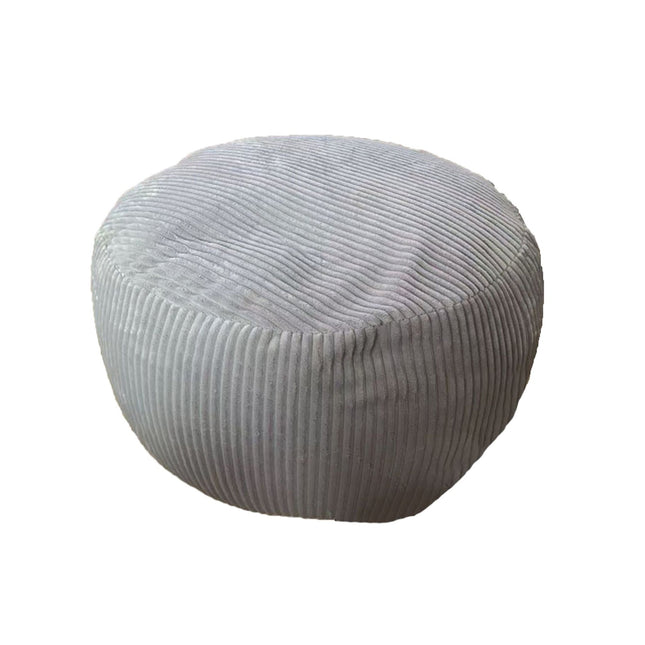 Corduroy Pouf - Rond Vloerkussen, Boho Stijl