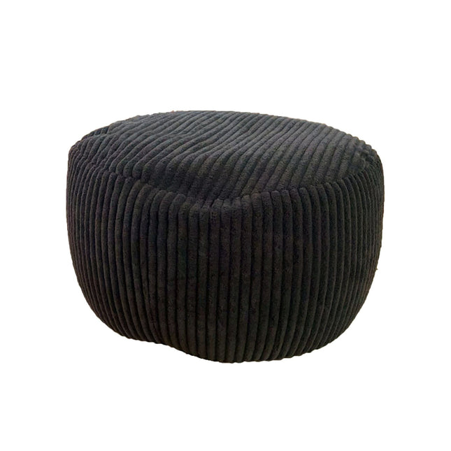Corduroy Pouf - Rond Vloerkussen, Boho Stijl