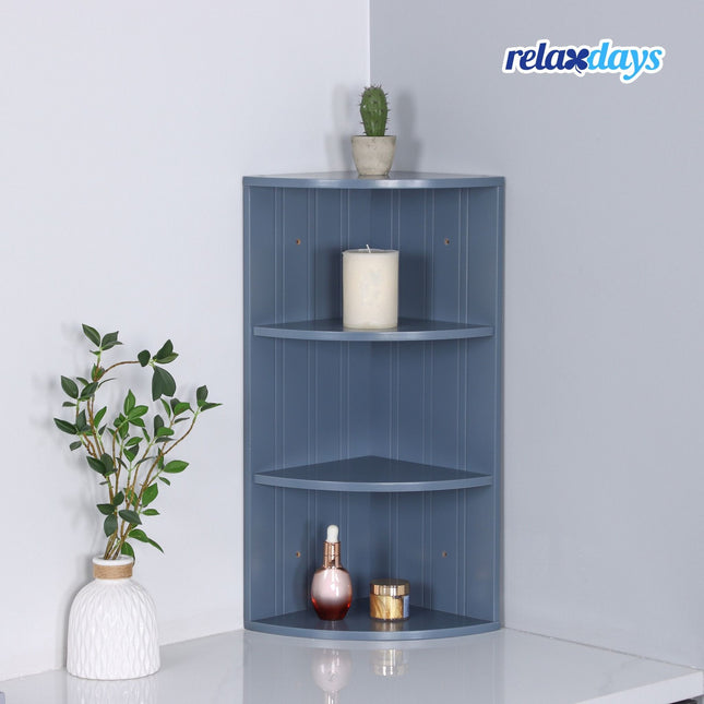 Corner Shelf with 3 Tiers – Space-Saving MDF Storage