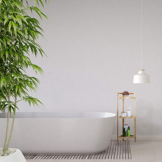 Corner shelf in bamboo with 3 shelves