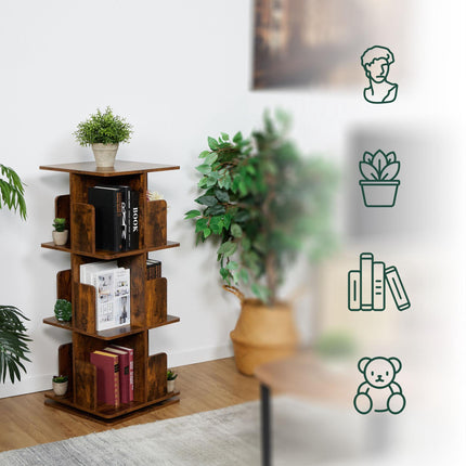 Corner shelf in industrial style