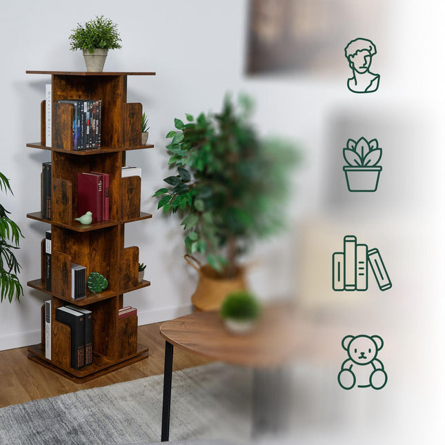 Corner shelf in industrial style