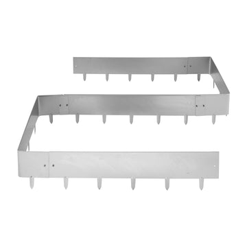 Corten Steel Landscape Edging, 10-Pack, 100 x 23 cm with Connectors