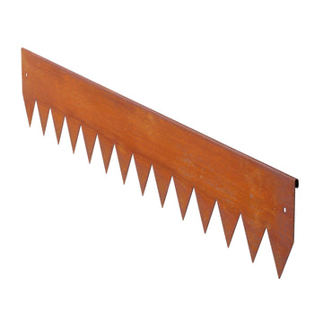 Corten Steel Landscape Edging 6-Pack, 40 x 6 in, Bendable