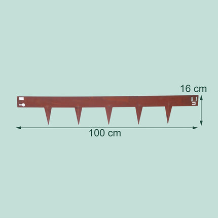 Corten Steel Lawn Edging – Flexible Garden Border