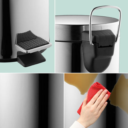 Cosmetic container in stainless steel, 3 l