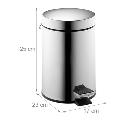 Cosmetic container in stainless steel, 3 l