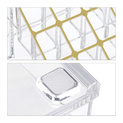 Cosmetic holder in acrylic
