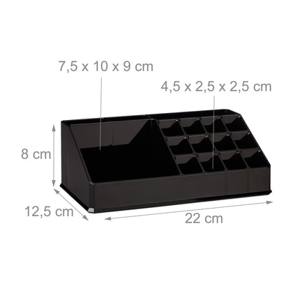 Cosmetic holder in acrylic