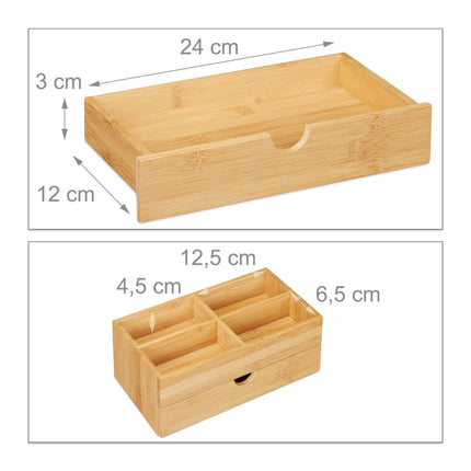 Cosmetic holder in bamboo