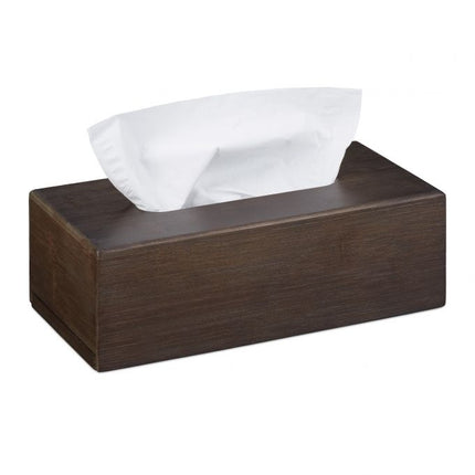 Cosmetic napkin box Bamboo brown