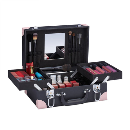 Cosmetics box with mirror