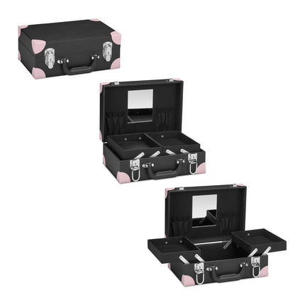 Cosmetics box with mirror