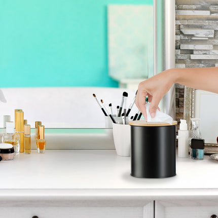 Cosmetics bucket 2 liters with bamboo lid