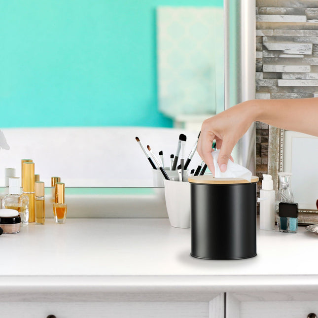 Cosmetica emmer 2 liter met bamboe deksel