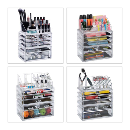 Cosmetics storage with 6 drawers