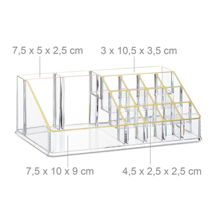 Cosmetics storage with 6 drawers