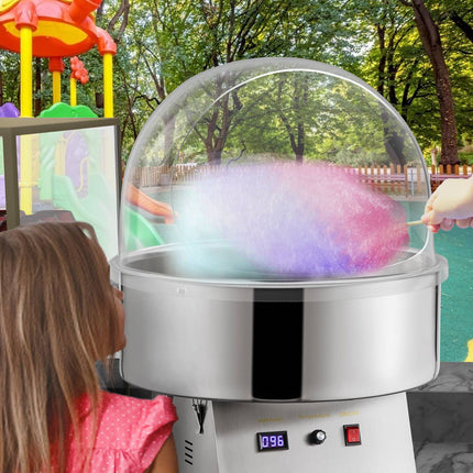 Cotton Candy Machine Dome Cover, 21-Inch Clear Acrylic, Cut-Out