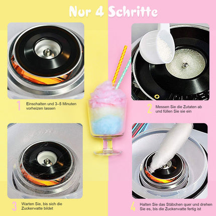 White cotton candy machine - easy to use for parties