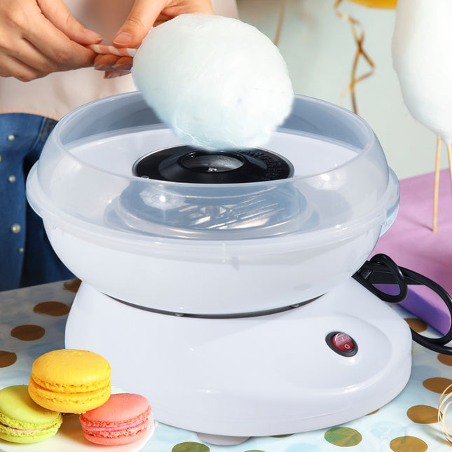 White cotton candy machine - easy to use for parties