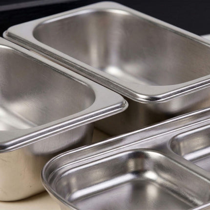 Couch Snack Bar – Bamboo Tray With 3 Stainless Bowls