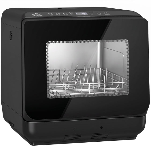 Countertop Dishwasher, 6L Tank, 5 Programs, Drying, Black