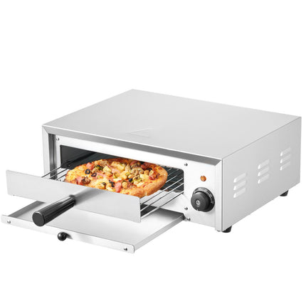 Countertop Electric Pizza Oven, 12-Inch, 1500W, Stainless