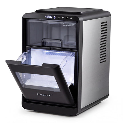 Countertop Ice Maker, 12kg/Day, 11 Thickness Levels, Grey