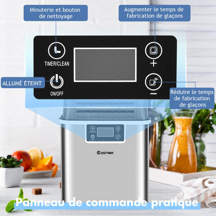 Countertop Ice Maker, 18 kg/day, 3.2 L, Self-Cleaning