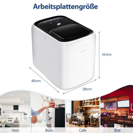 Countertop Ice Maker, 2L Tank, 15kg/Day, Self-Cleaning