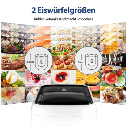 Countertop Ice Maker, 2L Tank, 15kg/Day, Self-Cleaning