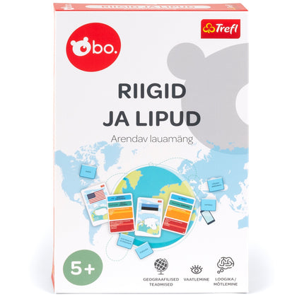 Countries and Flags Educational Board Game in Estonian Language